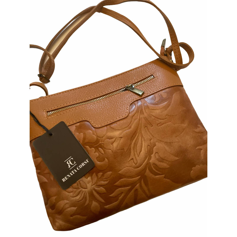 Renata‎ Corsi – Embossed Leather Shoulder Bag NWT